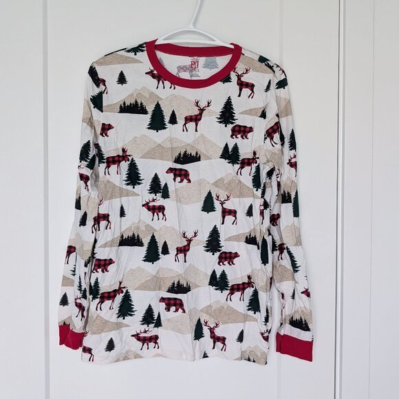 The Children’s Place - Adult Matching Family Mountain Cotton Pajamas - White - Picture 2 of 9